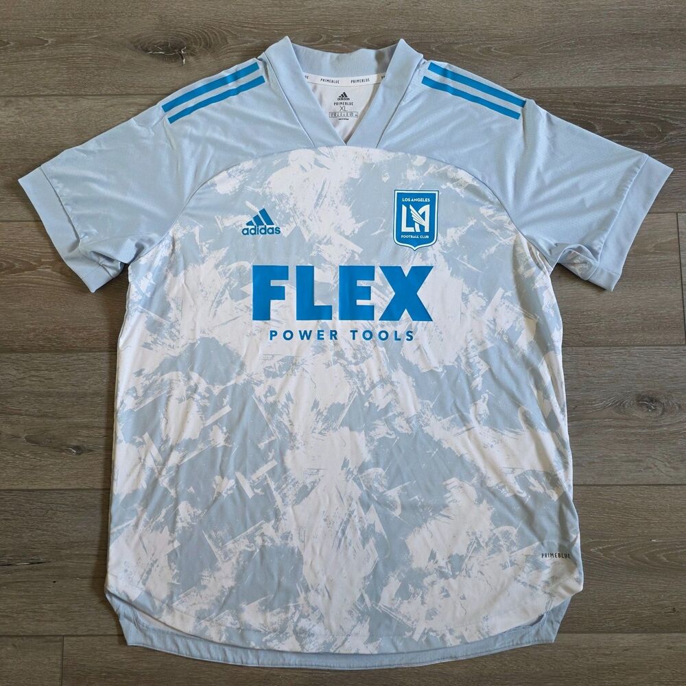 Adidas Prime Blue LA Football Club FC Soccer 3rd Jersey Mens XL 2021 FLEX RARE